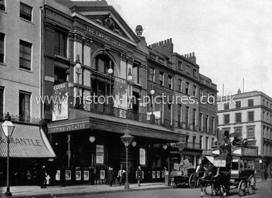 The Empire Theatre, Leicester Square, London. c.1890's.